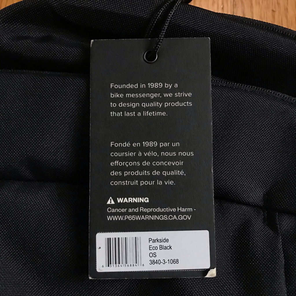 Timbuk2 Parkside Eco X Uber Eats Black Delivery Backpack Nwt — image 3 of 8